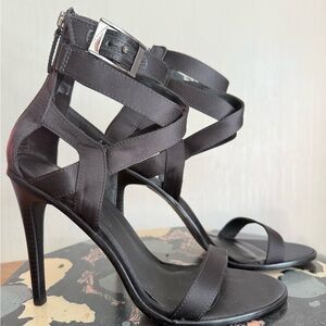 Elegant Black Strappy Heels